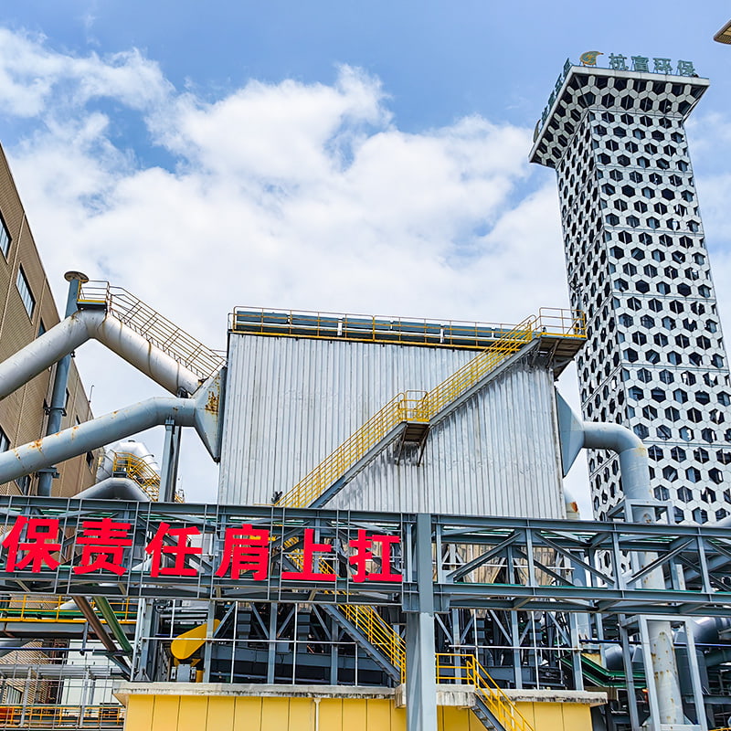 Dépoussiéreur à sac en fibre de verre à rinçage arrière