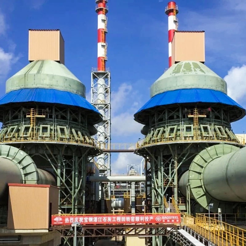 Four rotatif à chaux